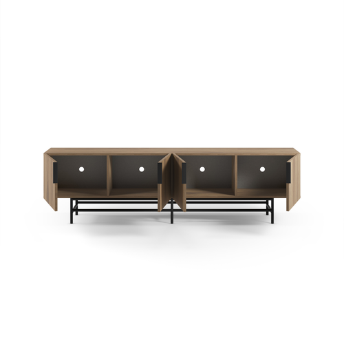 Calicosy - TV-meubel RIMA - donker hout 200x35x55 cm