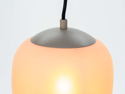 EGLO hanglamp Cominio - e27 - ø 18,5 cm - zandkleurig/taupe - glas - vtwonen shop