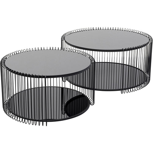Kare Design Salontafel Wire Double zwart (2/Set)