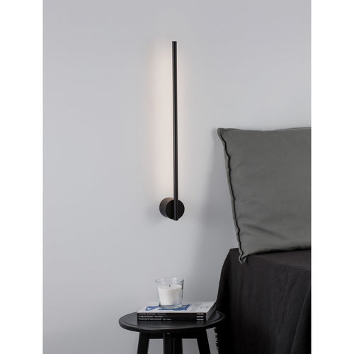 Merano Idaho Geïntegreerde LED Wandlamp Sandy Zwart Aluminium LED 10W AC 700Lm 3000K