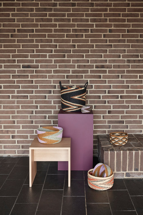 Hübsch bijzettafel Less - mdf/eikenfineer - 40x40xh40cm