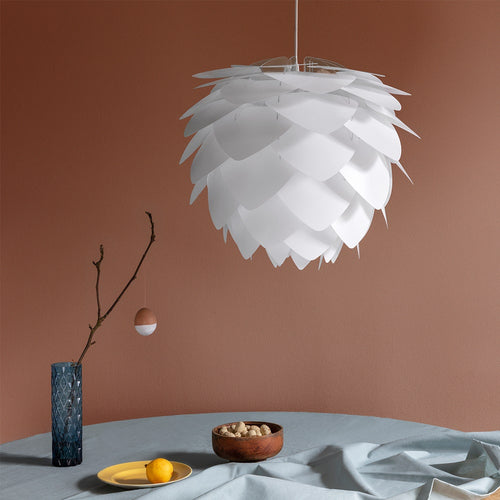 Umage Silvia Medium hanglamp white - met koordset zwart - Ø 50 cm - vtwonen shop