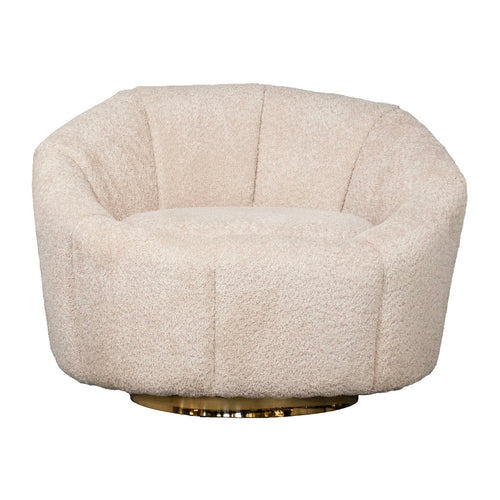 Giga Meubel Fauteuil Florine - Bouclé - Beige