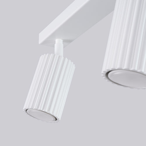 Sollux Lighting Plafondlamp KARBON 2 wit - 30x6,5x16,5cm