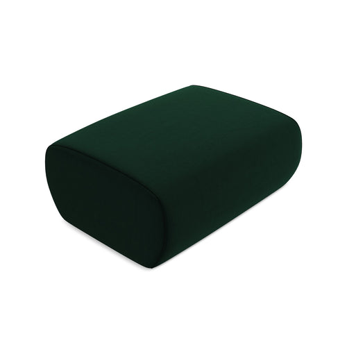 LaMiaSofa Poef Perugia - velours - flessengroen - 102x62x40