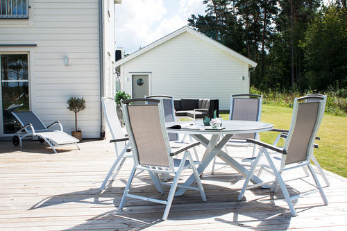 Rebellenclub Ronde Tuintafel Zinia - ø140cm - Grijs