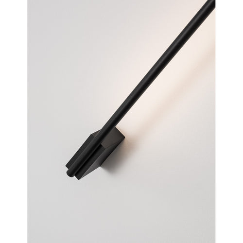 Merano Alexandria 60cm Geïntegreerde LED Wandlamp Sandy Zwart Aluminium LED 10W 366Lm 3000K