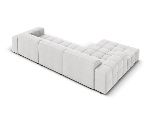 Cosmopolitan Design linker hoekbank Chicago 4-zits, flueel geld - 167x294x78cm
