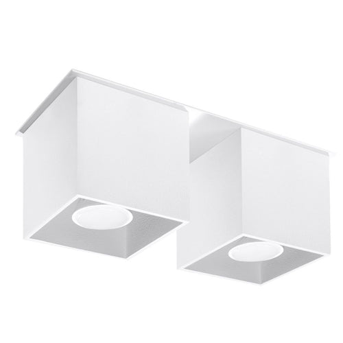 Sollux Lighting Plafondlamp QUAD 2 wit - 26x11x12cm