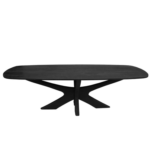 Brix eetkamertafel Montreaux - zwart - mangohout - 220cm