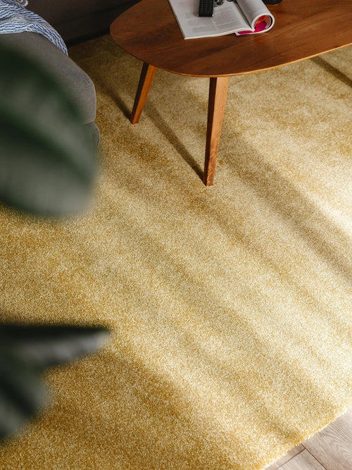benuta wasbaar shaggy vloerkleed Melvin - geel - 120x170 cm