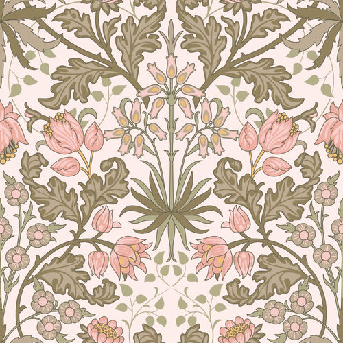 ESTAhome behang vintage bloemen in art nouveau stijl groen 50 x 900 cm 131176
