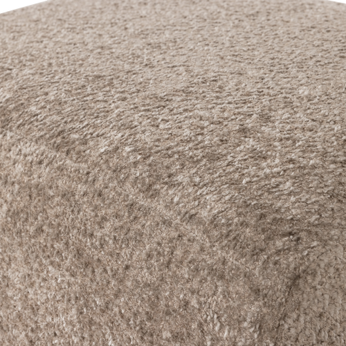 WOOOD poef Mojo Base - Wollig - Donkerzand - 45x84x64