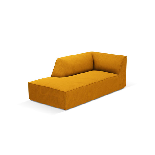 Cosmopolitan Design - Linker meridiaan Siena ribfluwelen geel - 181x93x69cm
