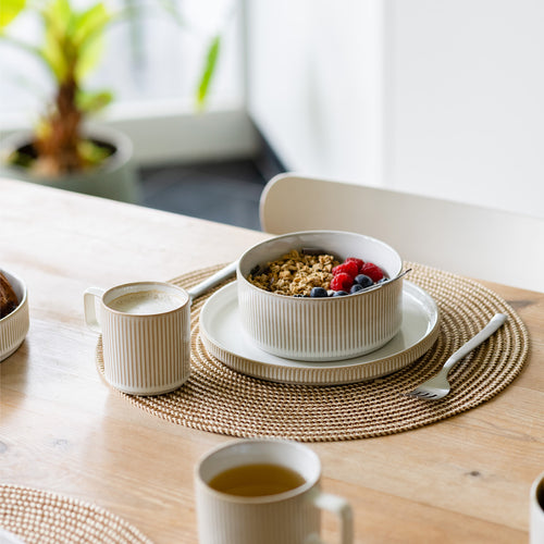 Salt & Pepper - Placemat 36cm geweven beige Tabletop - Set van 4