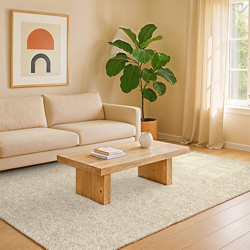 Lola&Moi vloerkleed Solar Cream - geel - 80x150cm