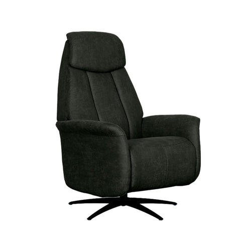 LABEL51 Fauteuil Oslo Elektrisch - Antraciet Stof - Draaibaar - vtwonen shop