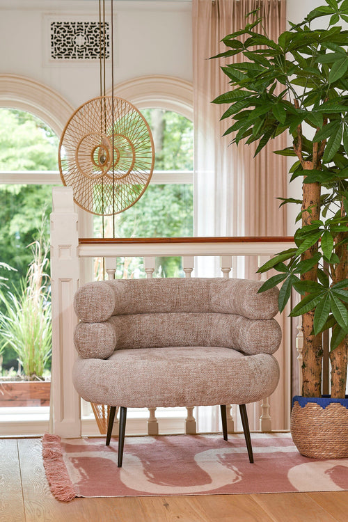 Mica Decorations  Jorck Plantenmand - Set van 3 - H24 x Ø26 cm - Zeegras - Blauw, Bruin - vtwonen shop