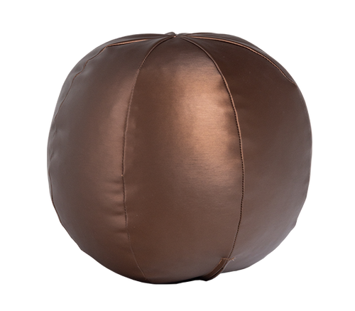 WOOOD bal kussen klein Rodeo - Metallic - Warm Bruin - 30x30x30 - vtwonen shop