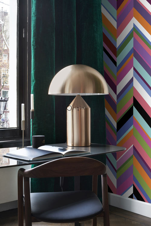 Origin Wallcoverings XXL behang zigzag motief meerkleurig - 50 x 900 cm - 357205 - vtwonen shop