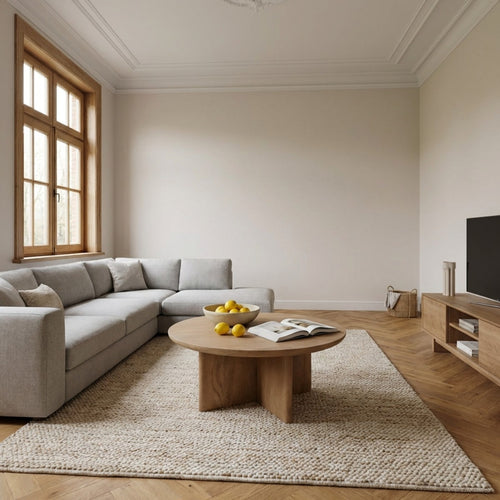 DÉJA Living Salontafel Helsinki - Naturel Hout - 80x80x35cm