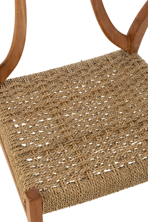 J-Line stoel Alis - hout - naturel - vtwonen shop