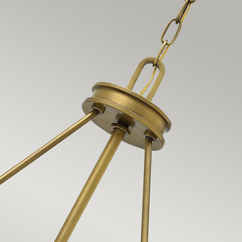 Elstead Collier - 4-lichts plafondlamp messing, E14