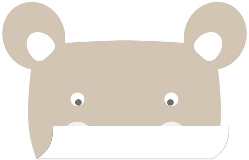 ESTAhome muursticker dierenkoppen beige - 70 x 55 cm - 158972 - vtwonen shop