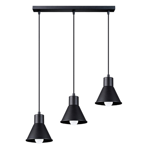 Sollux Lighting Hanglamp TALEJA 3 zwart [E27] - 45x14x120cm