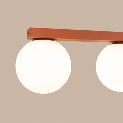 Sollux Lighting Plafondlamp YOLI 4 rode oker - 88x12x14,5cm