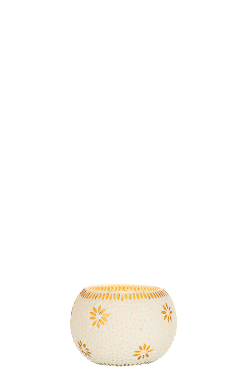 J-Line kaarshouder Bram - glas - geel - large - 2 stuks - vtwonen shop