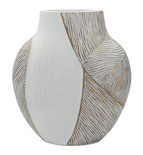 Mauro Ferretti vaas - 27x11,5x31 cm - wit
