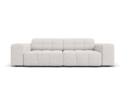 Cosmopolitan Design Bank Chicago 3-zits, chenille lichtgrijs - 102x212x78cm