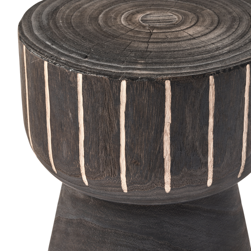 WOOOD kruk Perry - Hout - Donkerbruin - 49x30x30 - vtwonen shop