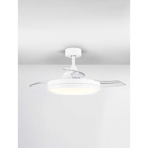 Nova Luce NEVMA Plafondventilator mat wit LED 36W 4100lm 3000-4000-6500K kleurtemperatuur met afstandsbediening