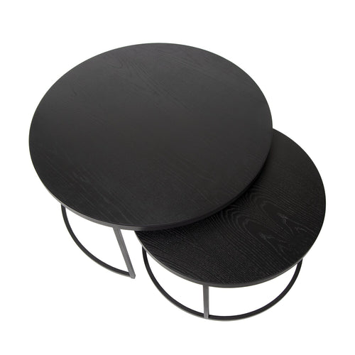 Atmooz salontafel Shafir S/2 80/60 - zwart