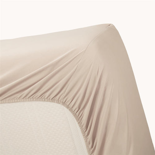 Ambiante - Bamboe-Katoen - Boxspring Hoeslaken - 90x200 cm - Zand - vtwonen shop