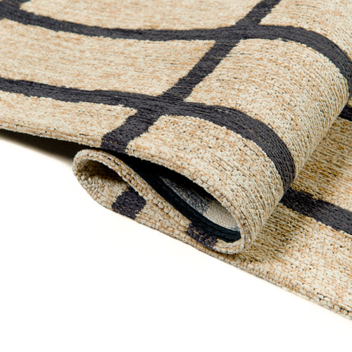 Lola&Moi vloerkleed Creamy Black - grijs -140x200cm - vtwonen shop