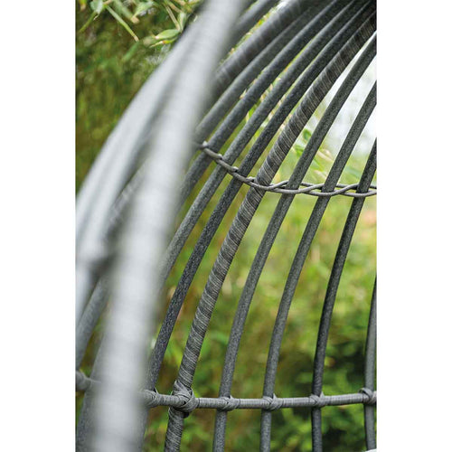 Panama hangstoel - eivorm - carbon black - earl grey - valley sand - vtwonen shop