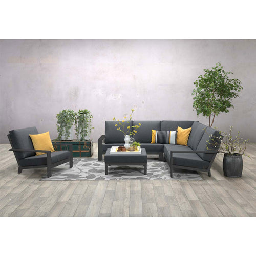 Garden Impressions loungeset Coba donker grijs 4-delig - vtwonen shop