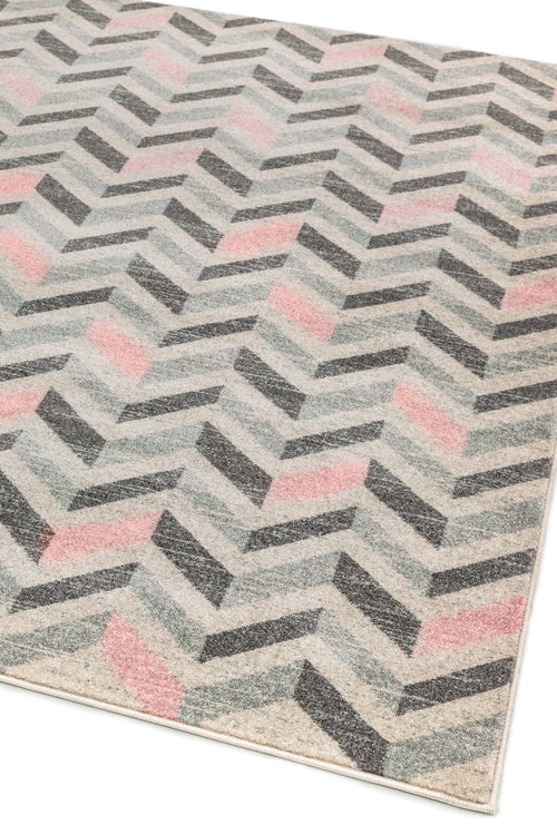 Vloerkleed Easy Living Colt CL09 Chevron Pink 160x230 cm - vtwonen shop