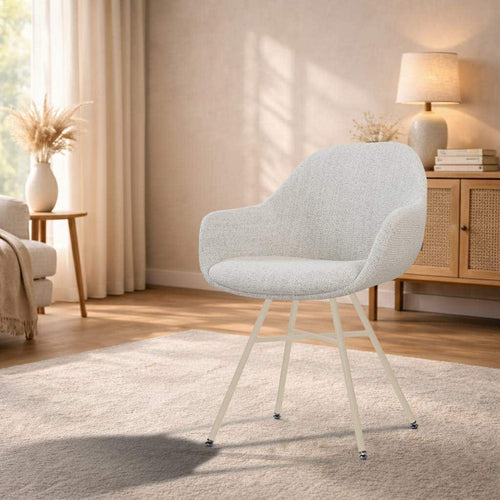 Nolon Noa-Mae eetkamerstoel beige gemêleerd - beige onderstel