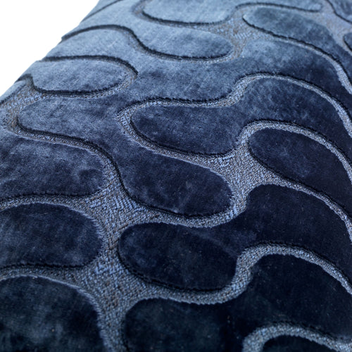 NADINE | sierkussen 30x50 cm | Insignia Blue | blauw | Hoii | met duurzame kussenvulling