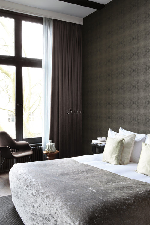 Origin Wallcoverings behang dierenhuidprint zwart en glanzend brons - 53 cm x 10,05 m - 347322 - vtwonen shop