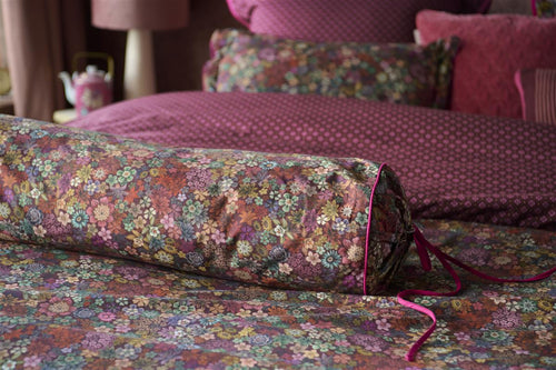 Pip Studio decoratiekussen Tutti i Fiori Roll - 22x70 cm - donker rood