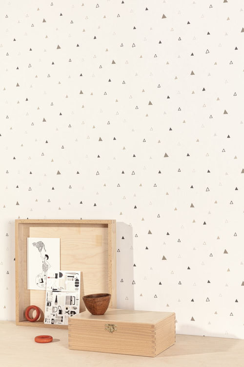 Masureel behang geometrische vormen wit - 53 cm x 10.05 m - 631876