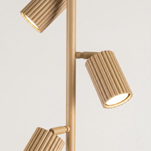 Sollux Lighting Vloerlamp KARBON 3 goud - 30x30x155cm