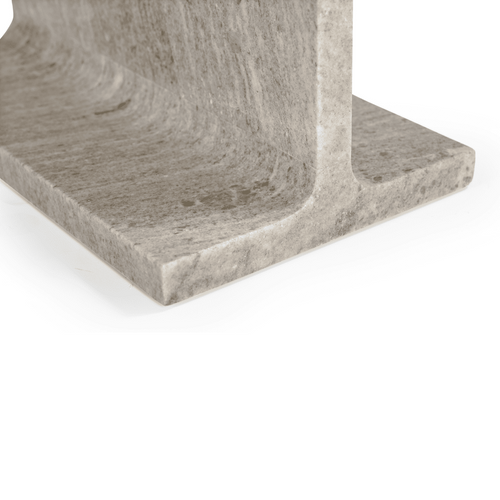 HYPPOLITE Bijzettafel van marmer - Beige - 31x38x46 cm
