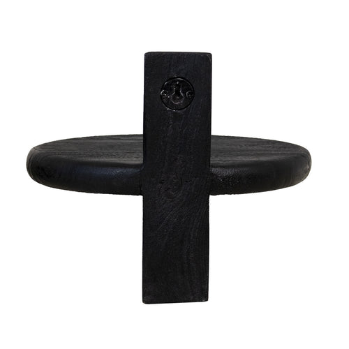 Giga Meubel Wandplank Febe - Zwart Mangohout - 25x25x20cm