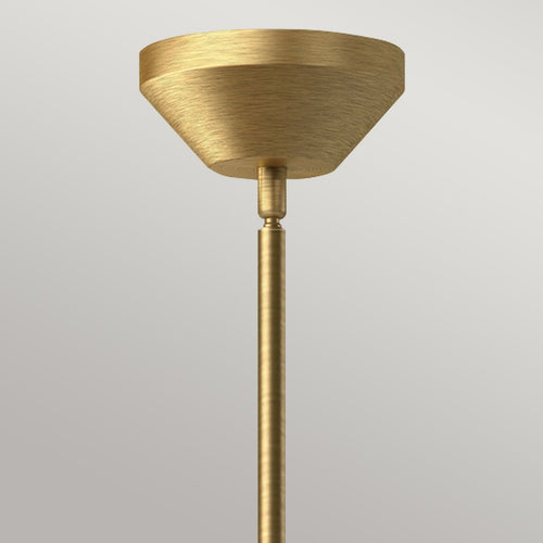 Kuppel-Pendelleuchte, modernes gebürstetes Gold, 1 x E27
